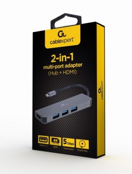 GEMBIRD MULTI ADAPTER USB TYPE-C 2 W 1 (HUB USB + HDMI) GEMBIRD