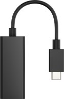 Przejściówka HP USB-C to RJ45 Adapter G2 czarna 4Z534AA Hewlett-Packard