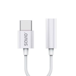 SAVIO ADAPTER USB-C - MINI JACK 3,5 MM (F) AK-51 SAVIO