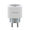 SAVIO INTELIGENTNE GNIAZDKO WI-FI, 16A, TIMER, POMIAR ZUŻYCIA ENERGII, AS-01 SAVIO