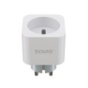 SAVIO INTELIGENTNE GNIAZDKO WI-FI, 16A, TIMER, POMIAR ZUŻYCIA ENERGII, AS-01 SAVIO