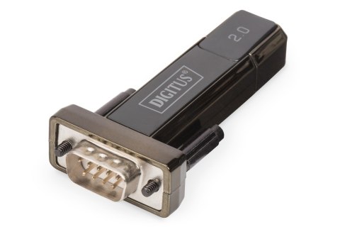 Adapter DIGITUS DA-70156 (USB M - RS-232 M; kolor czarny) DIGITUS