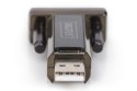 Adapter DIGITUS DA-70156 (USB M - RS-232 M; kolor czarny) DIGITUS