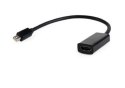 Adapter GEMBIRD A-MDPM-HDMIF-02 (Mini DisplayPort M - HDMI F; 0,15m; kolor czarny) GEMBIRD