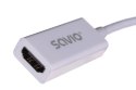 Adapter SAVIO cl-57 (Mini DisplayPort M - HDMI F; 0,10m; kolor biały) SAVIO