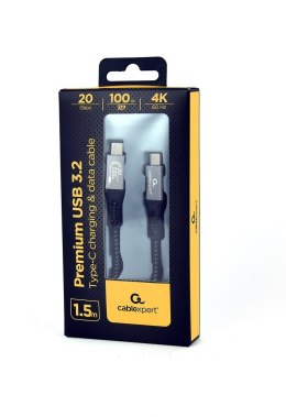 GEMBIRD KABEL PREMIUM USB TYP-C, 3.2 GEN 2 POWER DELIVERY (PD), 20 GB/S, 100 W, 1.5 M GEMBIRD