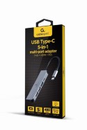 GEMBIRD MULTI ADAPTER USB TYP-C 5W1 (HUB + HDMI + PD) SREBRNY GEMBIRD