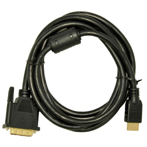 Kabel Akyga AK-AV AK-AV-11 (DVI-D M - HDMI M; 1,8m; kolor czarny) Akyga