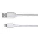 Kabel Belkin BoostCharge Braided Lightning to USB-A Cable 2m oplot White Belkin