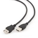 Kabel GEMBIRD CCP-USB2-AMAF-10 (USB 2.0 typu A F - USB 2.0 typu A M; 3m; kolor czarny) GEMBIRD