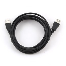 Kabel GEMBIRD CCP-USB2-AMAF-10 (USB 2.0 typu A F - USB 2.0 typu A M; 3m; kolor czarny) GEMBIRD