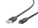 Kabel GEMBIRD CCP-USB2-AMCM-6 (USB 2.0 M - USB typu C M; 1,8m; kolor czarny) GEMBIRD