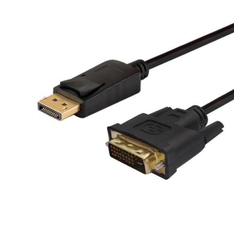 Kabel SAVIO CL-106 (DisplayPort M - DVI-D M; 1,8m; kolor czarny) SAVIO