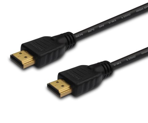 Kabel SAVIO cl-01 (HDMI - HDMI ; 1,5m; kolor czarny) SAVIO