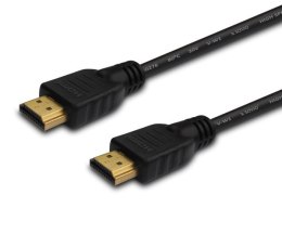 Kabel SAVIO cl-37 (HDMI M - HDMI M; 1m; kolor czarny) SAVIO