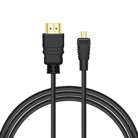 Kabel SAVIO cl-39 (HDMI M - Micro HDMI M; 1m; kolor czarny) SAVIO