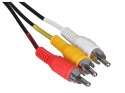 Kabel męski SAVIO CL-133 (SCART M - RCA x 3 M; 2m; kolor czarny) SAVIO