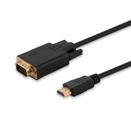 Adapter SAVIO CL-103 (HDMI M - D-Sub (VGA) M; 1,8m; kolor czarny) SAVIO