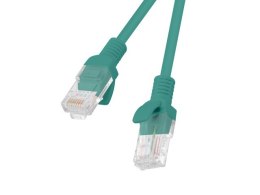 Kabel Patchcord Lanberg PCU5-10CC-0150-G (RJ45 - RJ45 ; 1,5m; UTP; kat. 5e; kolor zielony) Lanberg