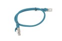 Kabel UTP Lanberg PCU5-10CC-0050-B (RJ45, U/UTP - RJ45, U/UTP ; 0,50m; UTP; kat. 5e; kolor niebieski) Lanberg