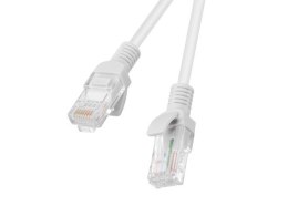 Kabel UTP Lanberg PCU5-10CC-0200-S (RJ45, U/UTP - RJ45, U/UTP ; 2m; UTP; kat. 5e; kolor szary) Lanberg