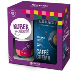 Kawa ziarnista EDUSCHO Crema Strong 1kg + kubek Tchibo