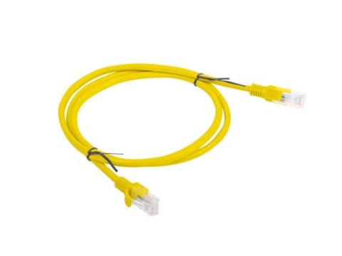 Patchcord UTP Lanberg PCU5-10CC-0100-Y (RJ45 - RJ45 ; 1m; UTP; kat. 5e; kolor żółty) Lanberg