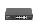 LANBERG SWITCH POE+ RACK 10"/19" (8X 100MB/S POE+, 2X 1GB/S) RSFE-8P-2GE-120 Lanberg