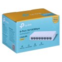 Switch TP-LINK TL-LS1008 Ilosc 8 portów RJ45 10/100 Mb/s (automatyczna negocjacja szybkości połączeń, automatyczne krosowanie Au TP-LINK