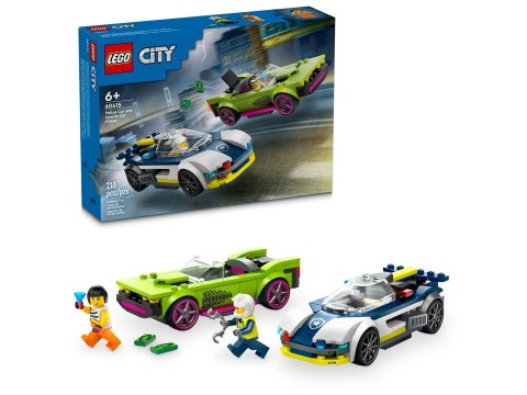 LEGO City 60415 Pościg radiowozu za muscle carem Lego