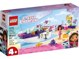 LEGO Gabby's Dollhouse 10786 Statek i spa Gabi i Syrenkotki Lego