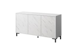 Komoda MARMO 3D 150x45xH80,5 biały mat/marmur biały Cama MEBLE