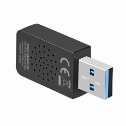 GEMBIRD BEZPRZEWODOWA DWUPASMOWA KARTA SIECIOWA USB WIFI AC1300 GEMBIRD