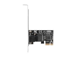 LANBERG KARTA SIECIOWA PCI-E 1X RJ45 1GB RTL8111C ŚLEDŹ LOW PROFILE PCE-1GB-201 Lanberg