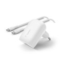 Ładowarka Belkin BoostCharge USB-C PD 3.0 PPS Wall Charger 30W + USB-C to USB-C Cable 1m White Belkin