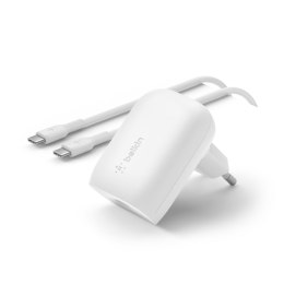 Ładowarka Belkin BoostCharge USB-C PD 3.0 PPS Wall Charger 30W + USB-C to USB-C Cable 1m White Belkin