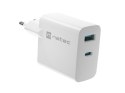 NATEC ŁADOWARKA RIBERA GAN 1X USB-A + 1X USB-C 45W BIAŁA NUC-2142 NATEC