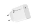 NATEC ŁADOWARKA SIECIOWA RIBERA USB-C 20W POWER DELIVERY BIAŁA NUC-2059 NATEC