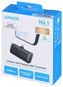 Powerbank Anker Nano 5000mAh 22.5W z wbudowanym złączem USB-C czarny ANKER