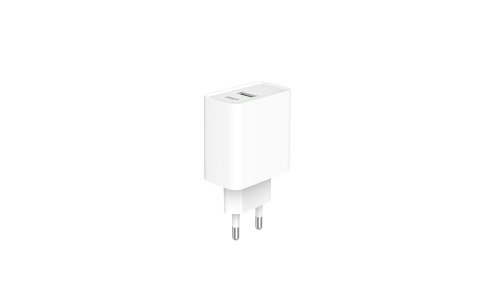 GEMBIRD 2-PORTOWA SZYBKA ŁADOWARKA SIECIOWA POWER DELIVERY USB TYP-C, 20W, BIAŁA GEMBIRD