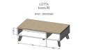 Ława LOTTA 110 wotan + czarny mat Cama MEBLE