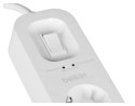 Listwa zasilająca Belkin Power Surge 4-PORT + 1xUSB-A +1xUSB-C 2.4A PD 525J 2m White Schuko Belkin