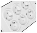 Listwa zasilająca Belkin Power Surge 6-PORT + 2xUSB-A 2.4A 650J 2m Grey/White Belkin