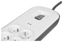 Listwa zasilająca Belkin Power Surge 6-PORT + 2xUSB-A 2.4A 650J 2m Grey/White Belkin