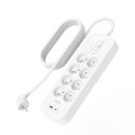 Listwa zasilająca Belkin Power Surge 8-PORT + 1xUSB-A +1xUSB-C 2.4A PD 900J 2m White Belkin