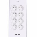 Listwa zasilająca Belkin Power Surge 8-PORT + 2xUSB-A 18W 900J 2m Grey/White Belkin