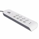 Listwa zasilająca Belkin Power Surge 8-PORT + 2xUSB-A 18W 900J 2m Grey/White Belkin