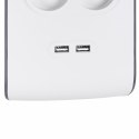 Listwa zasilająca Belkin Power Surge 8-PORT + 2xUSB-A 18W 900J 2m Grey/White Belkin