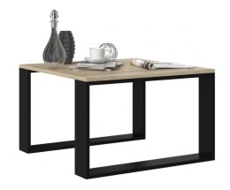 Stolik MODERN MINI 67x67xH40 sonoma/czarny TOP E SHOP