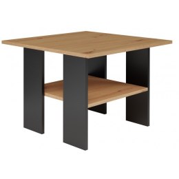 Stolik MODERNA 60x60xH45 dąb artisan/czarny TOP E SHOP